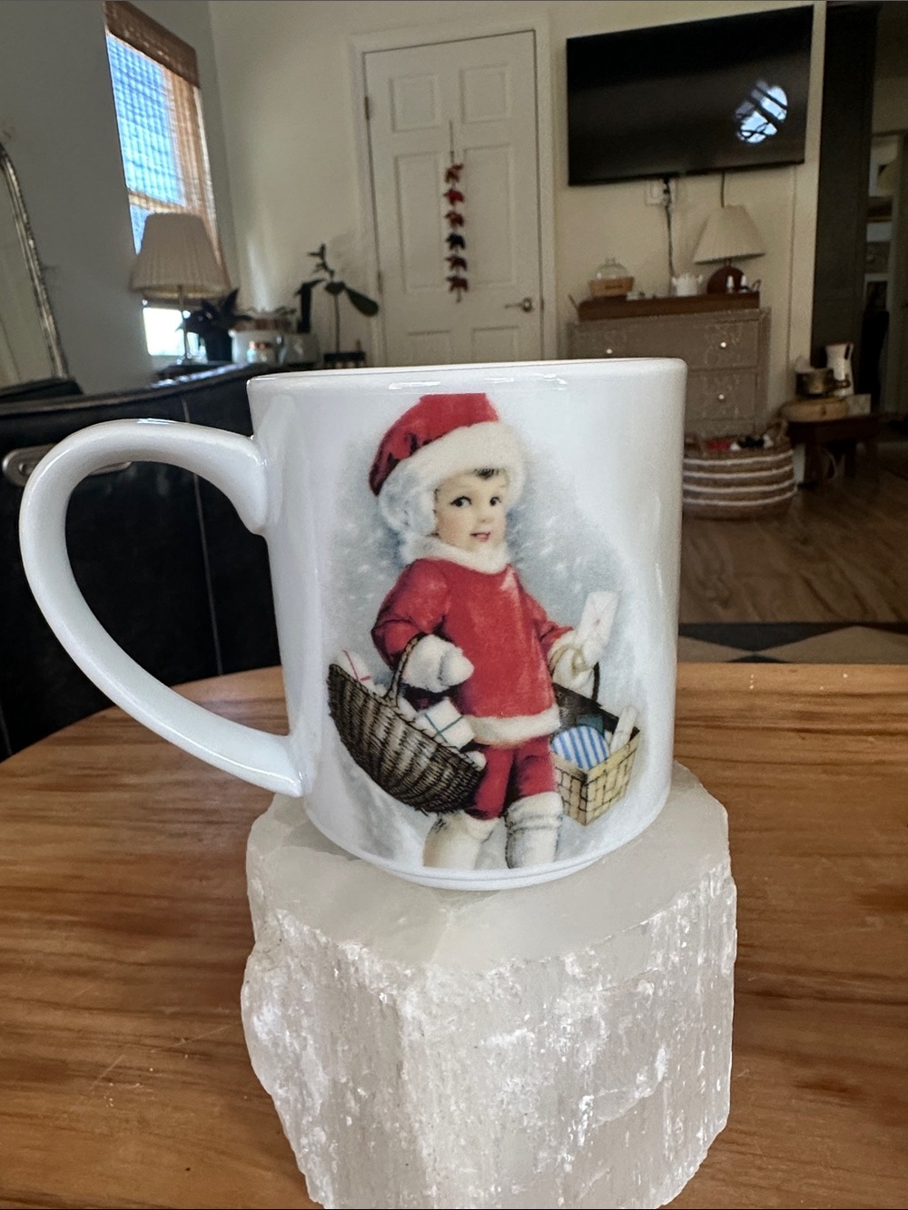 Pottery Barn  Ceramic Holiday Mug It’s beginning to look a lot like Christmas